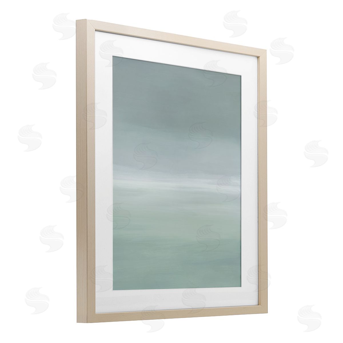 Grace Popp Misty Grey Gradient Canvas Wall Art Print