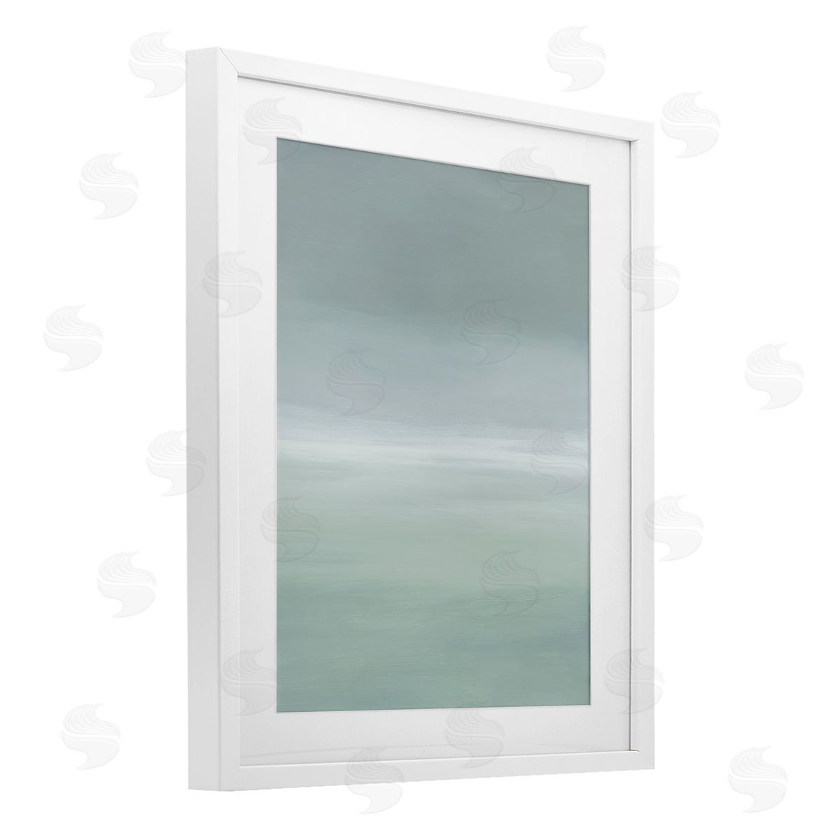 Grace Popp Misty Grey Gradient Canvas Wall Art Print