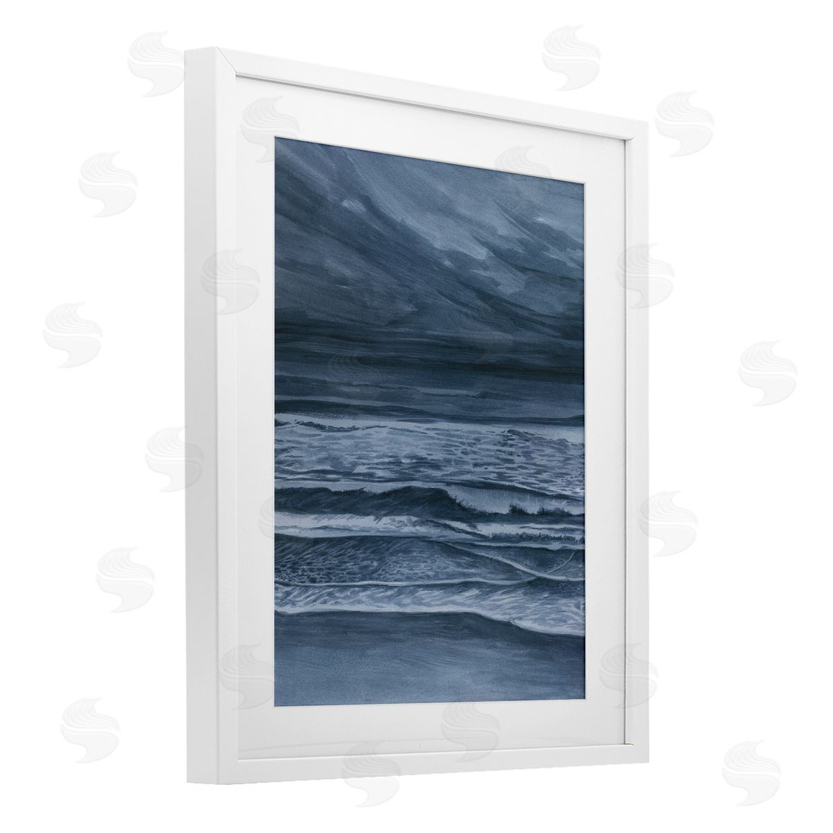Grace Popp Dramatic Sea Storm Coast Canvas Wall Art Print