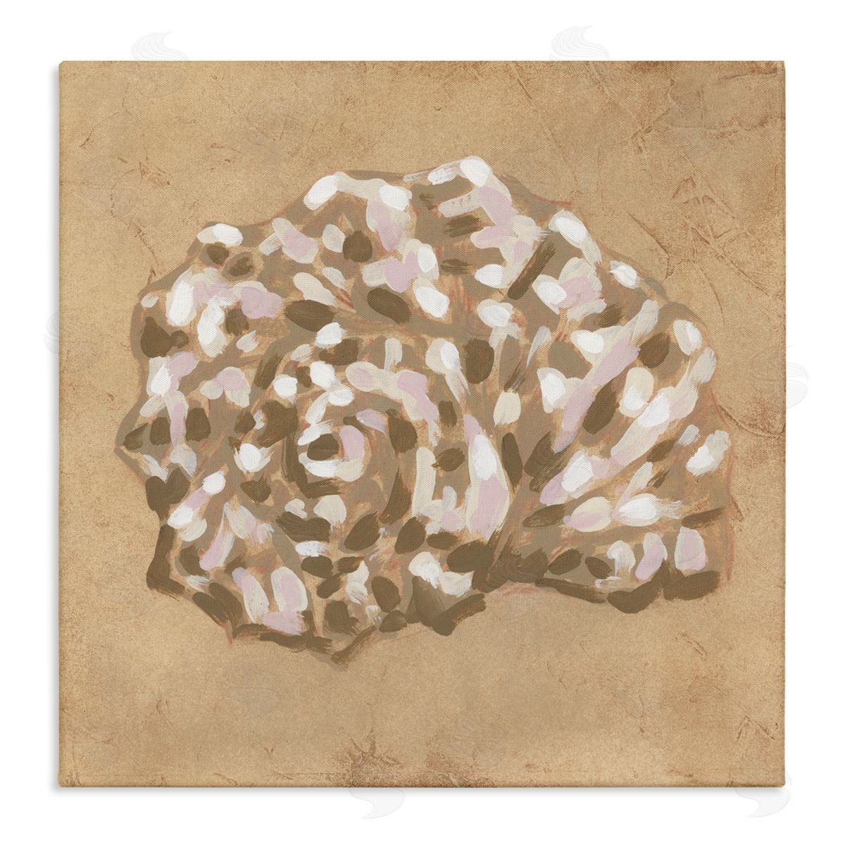 June Erica Vess Earthy Tone Seashell Canvas Wall Art Print