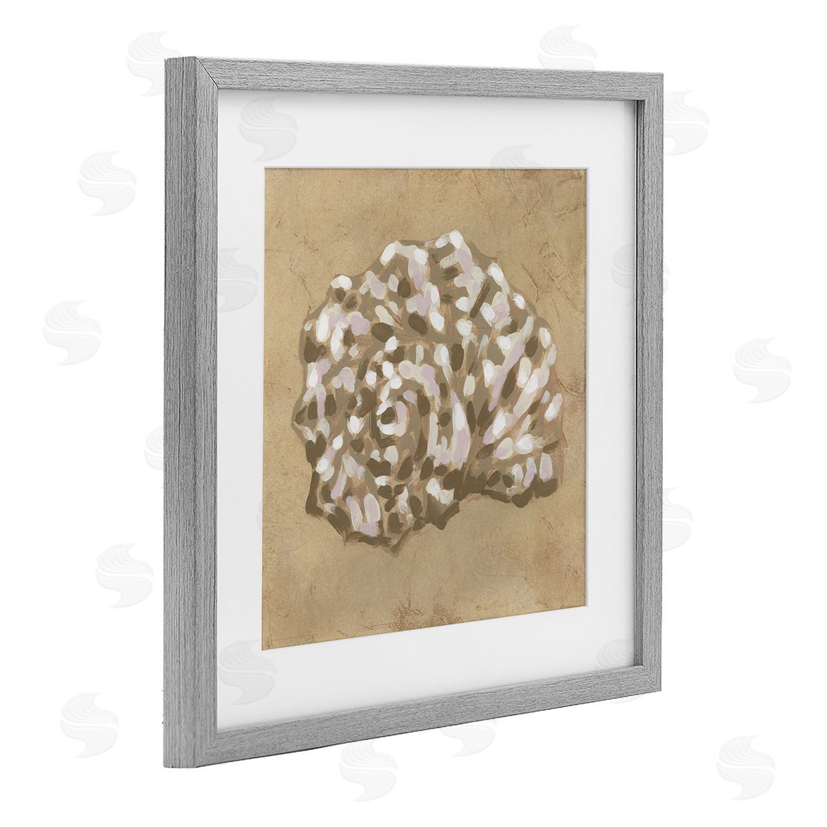 June Erica Vess Earthy Tone Seashell Canvas Wall Art Print