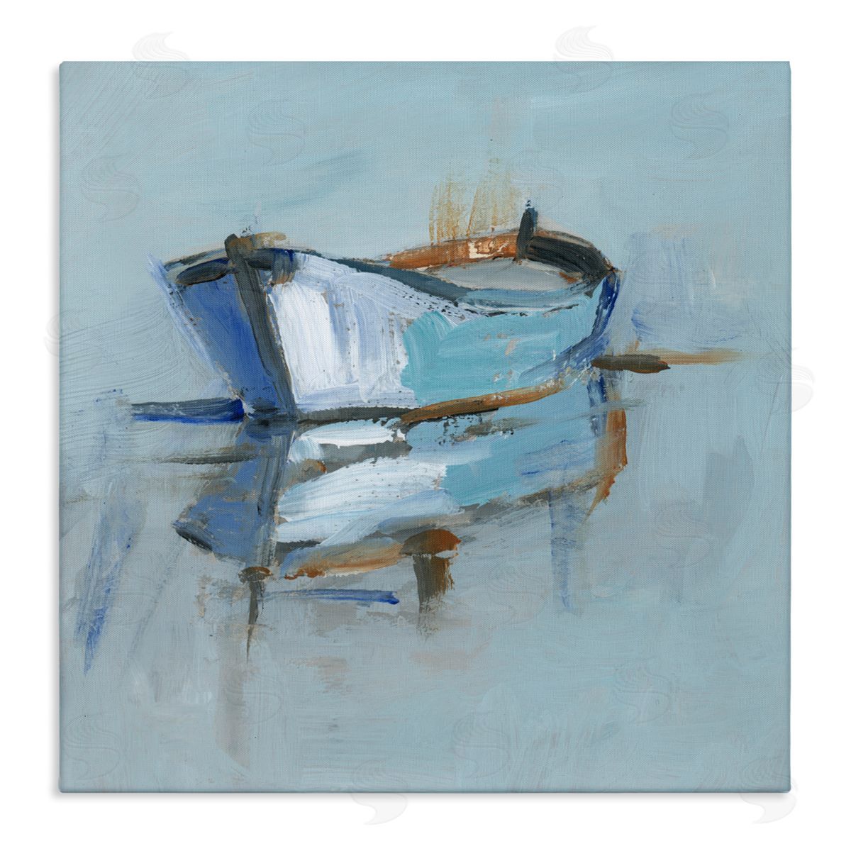 Ethan Harper Expressionist Water Reflection Canvas Wall Art Print
