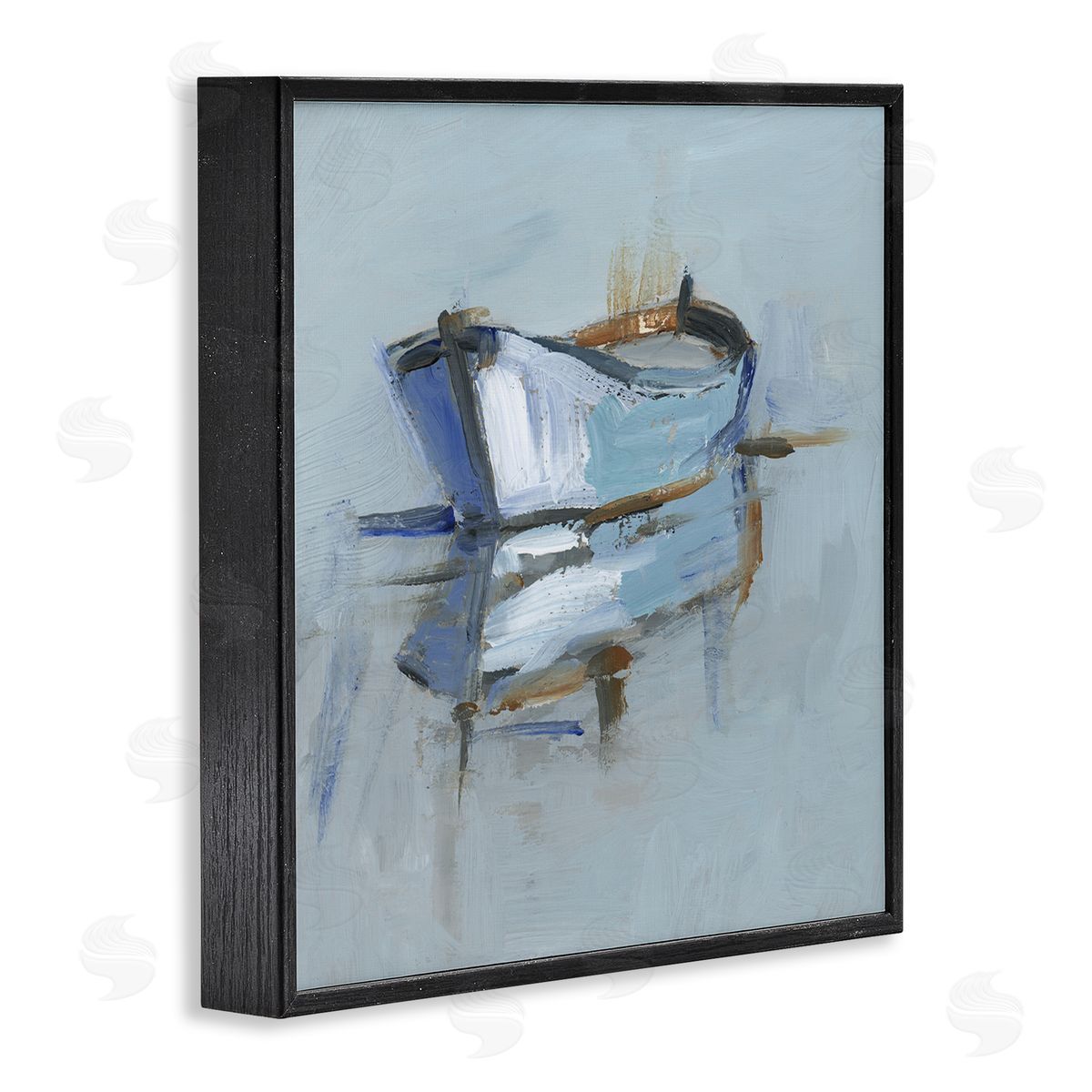Ethan Harper Expressionist Water Reflection Canvas Wall Art Print