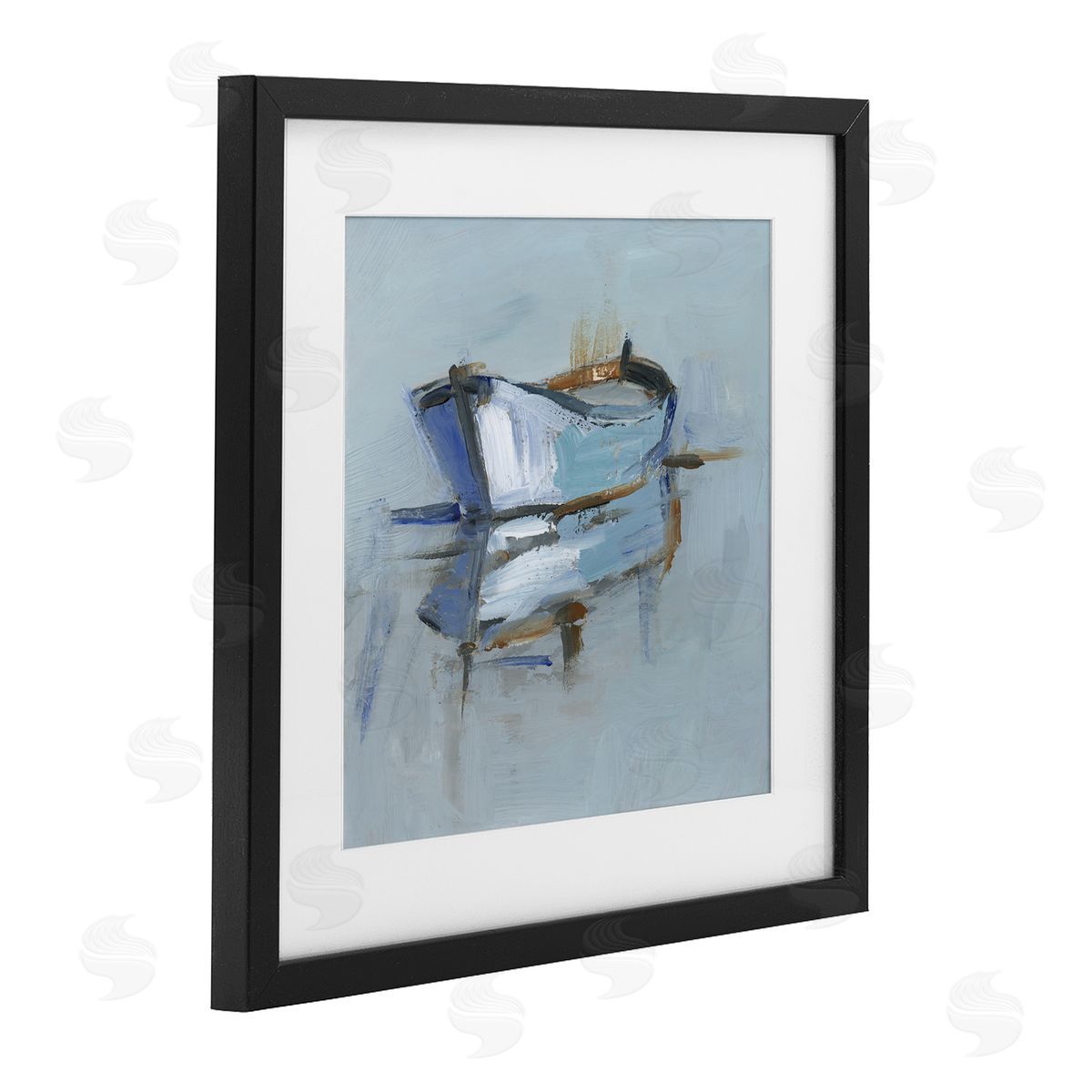 Ethan Harper Expressionist Water Reflection Canvas Wall Art Print