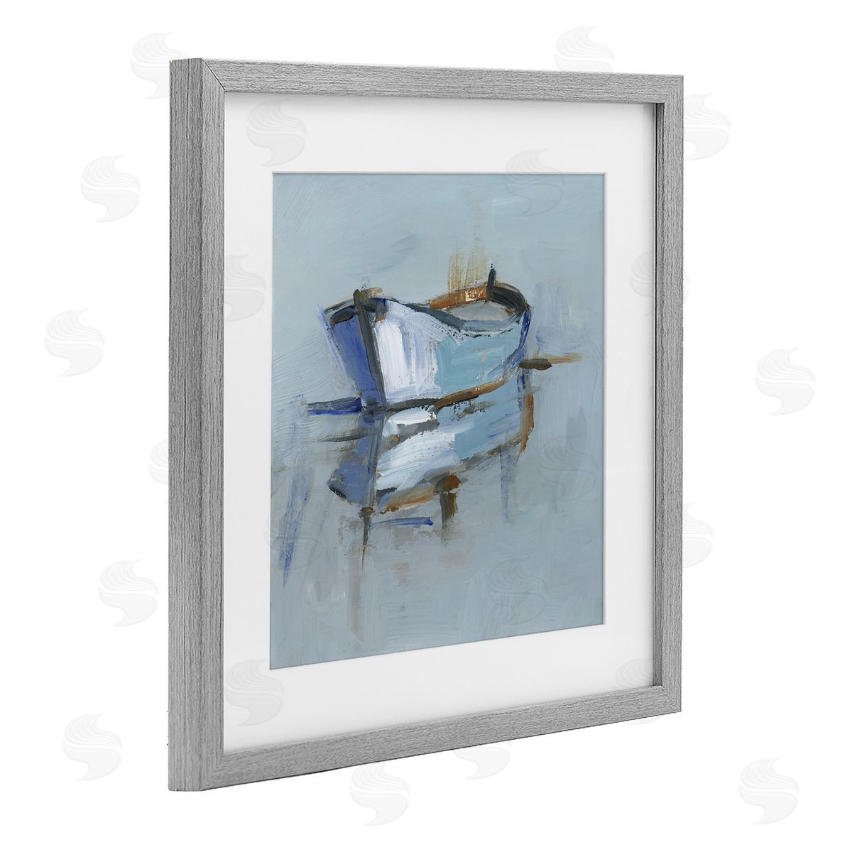 Ethan Harper Expressionist Water Reflection Canvas Wall Art Print