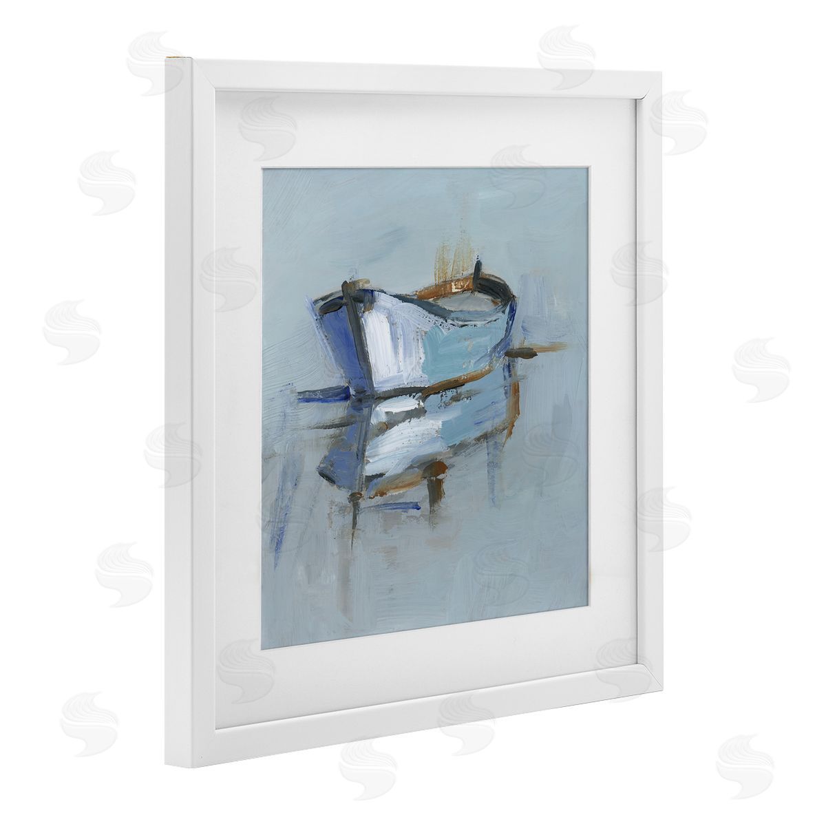 Ethan Harper Expressionist Water Reflection Canvas Wall Art Print