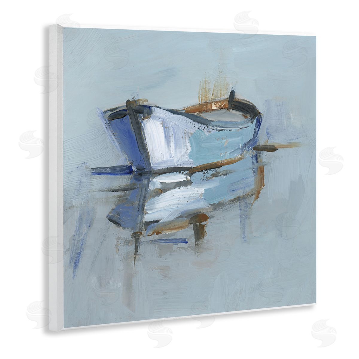 Ethan Harper Expressionist Water Reflection Canvas Wall Art Print
