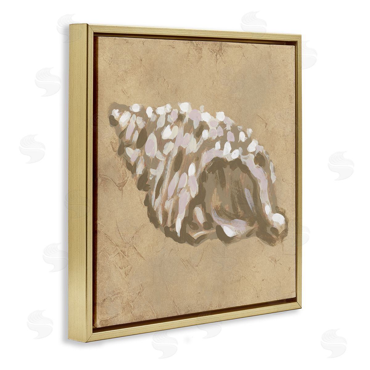June Erica Vess Earth Tone Conch Canvas Wall Art Print