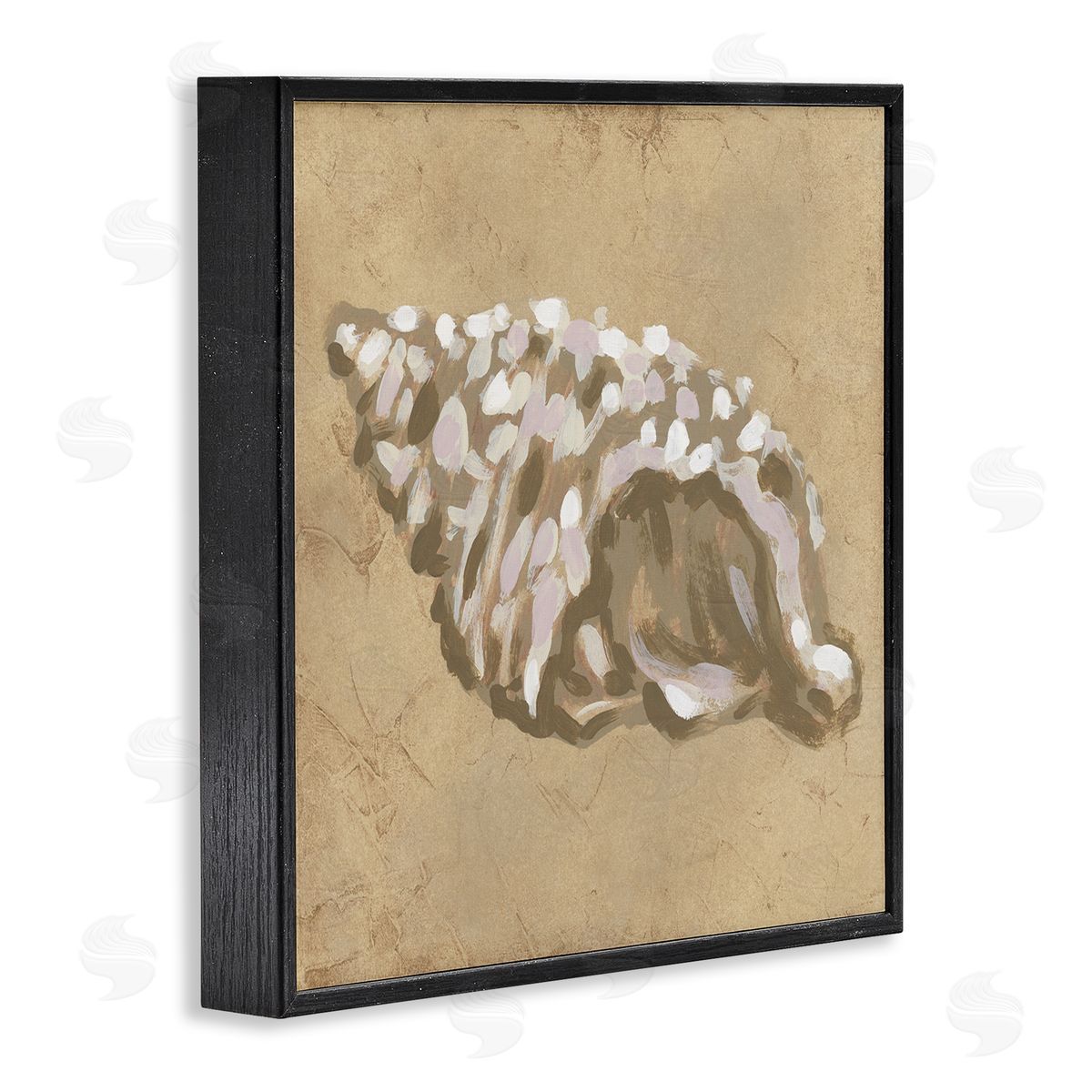 June Erica Vess Earth Tone Conch Canvas Wall Art Print