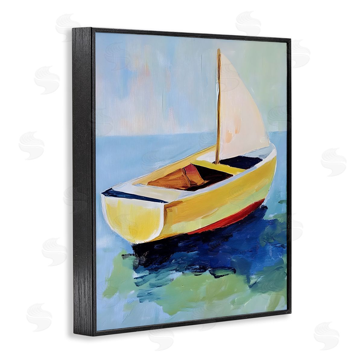 Walker Noble Pier Sail Boat View Canvas Wall Art Print