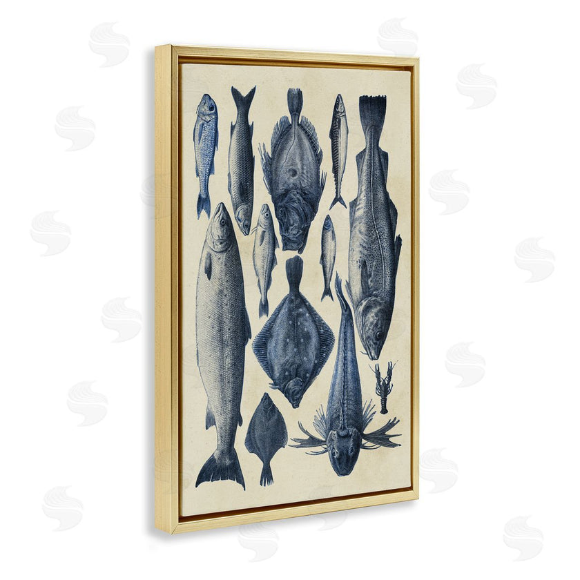 Alicia Longley | Traditional Blue Fish Chart