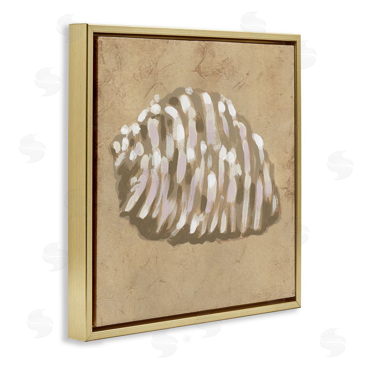June Erica Vess Earth Tone Expressionist Shell Canvas Wall Art Print