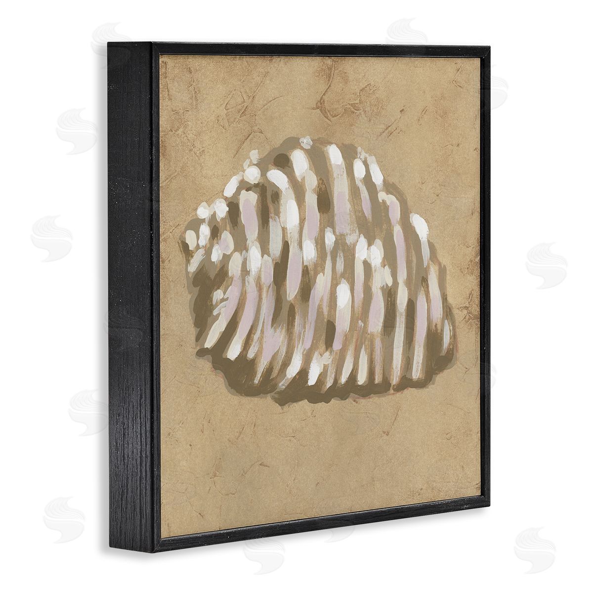 June Erica Vess Earth Tone Expressionist Shell Canvas Wall Art Print