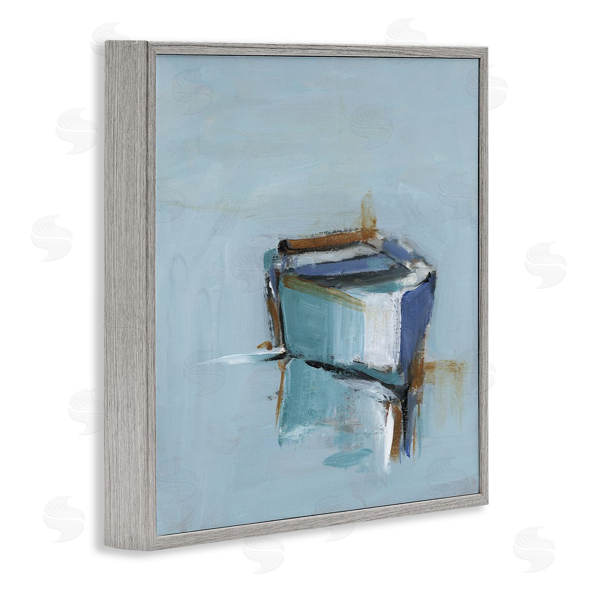Ethan Harper Calm Water Reflection Boat Canvas Wall Art Print