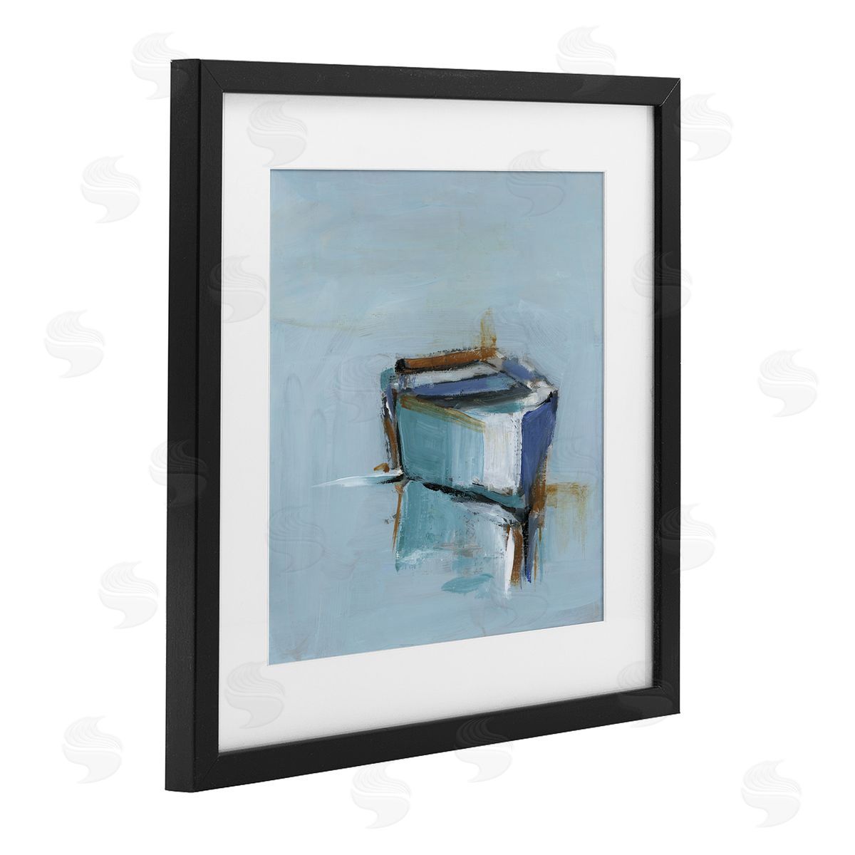 Ethan Harper Calm Water Reflection Boat Canvas Wall Art Print