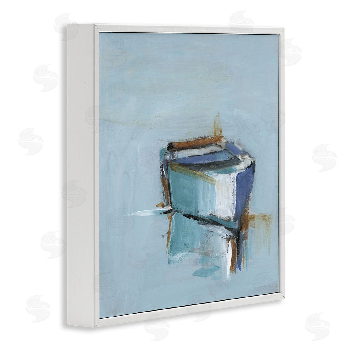 Ethan Harper Calm Water Reflection Boat Canvas Wall Art Print