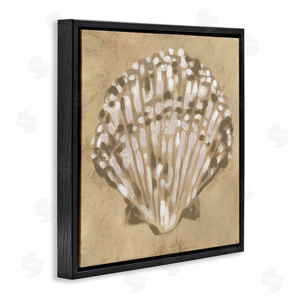 June Erica Vess Earthtone Clam Shell Canvas Wall Art Print