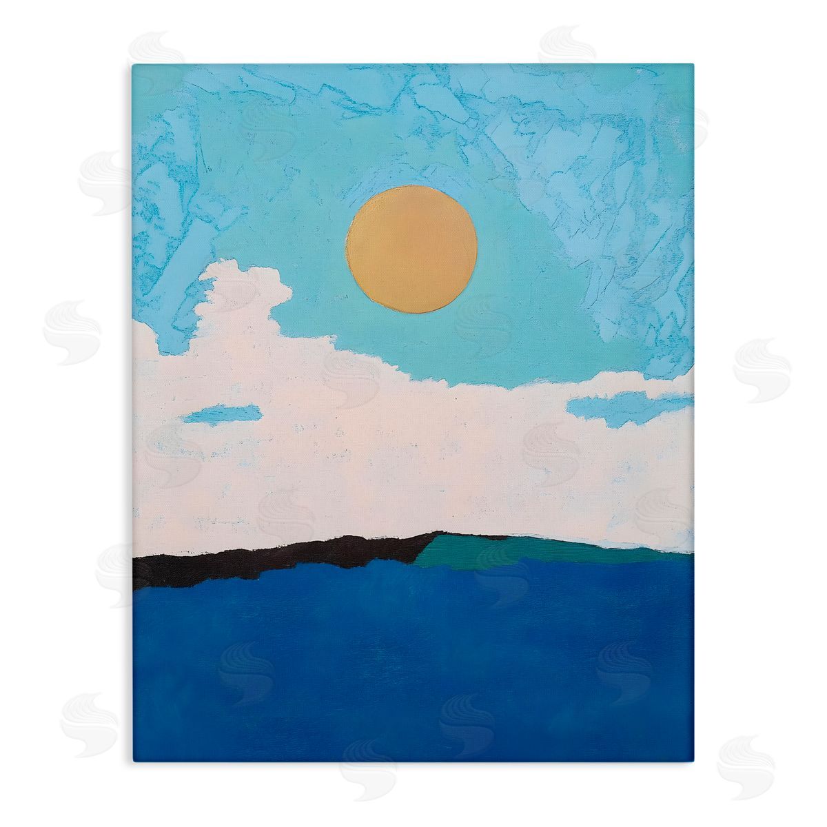 Walker Noble Simple Blue Sky View Canvas Wall Art Print