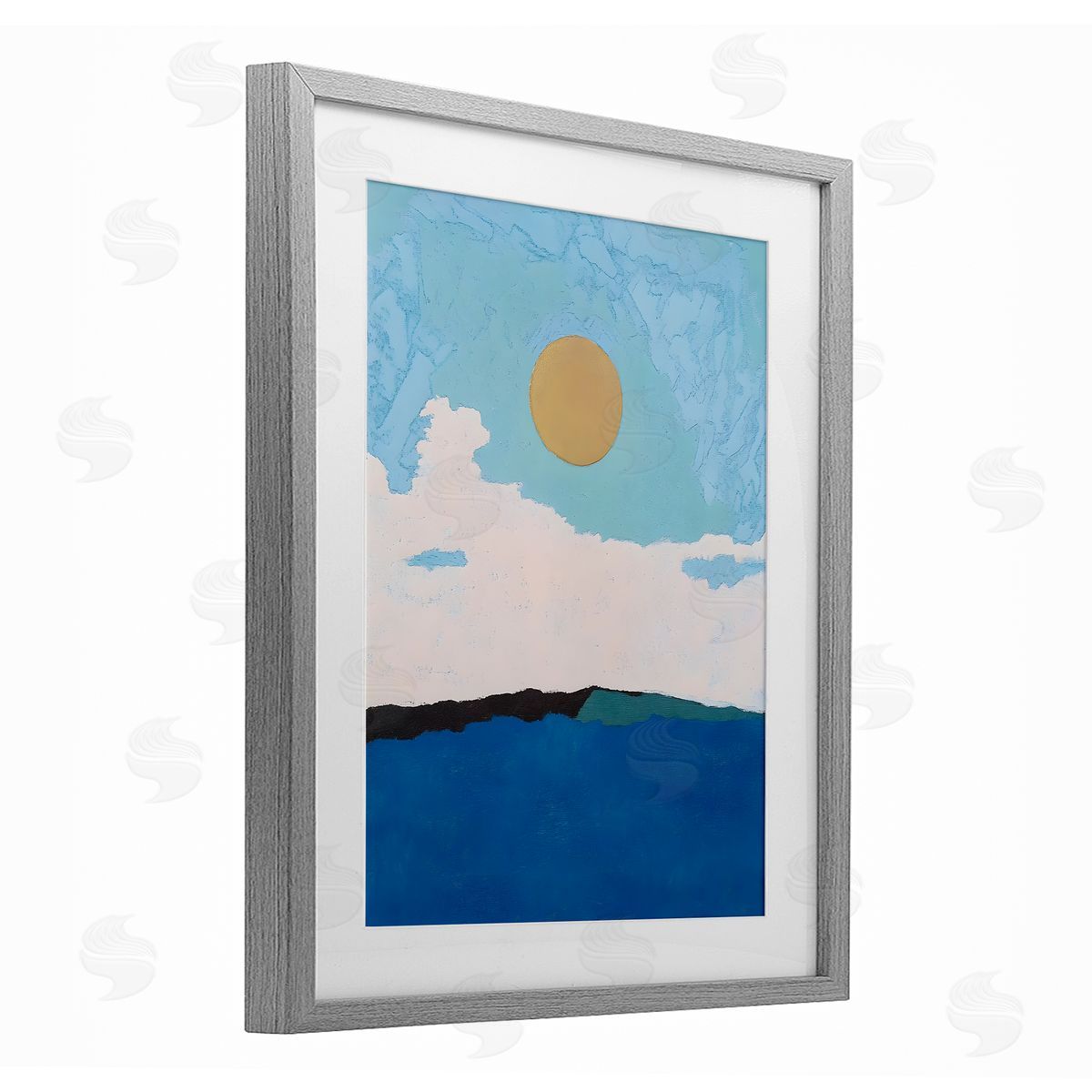Walker Noble Simple Blue Sky View Canvas Wall Art Print