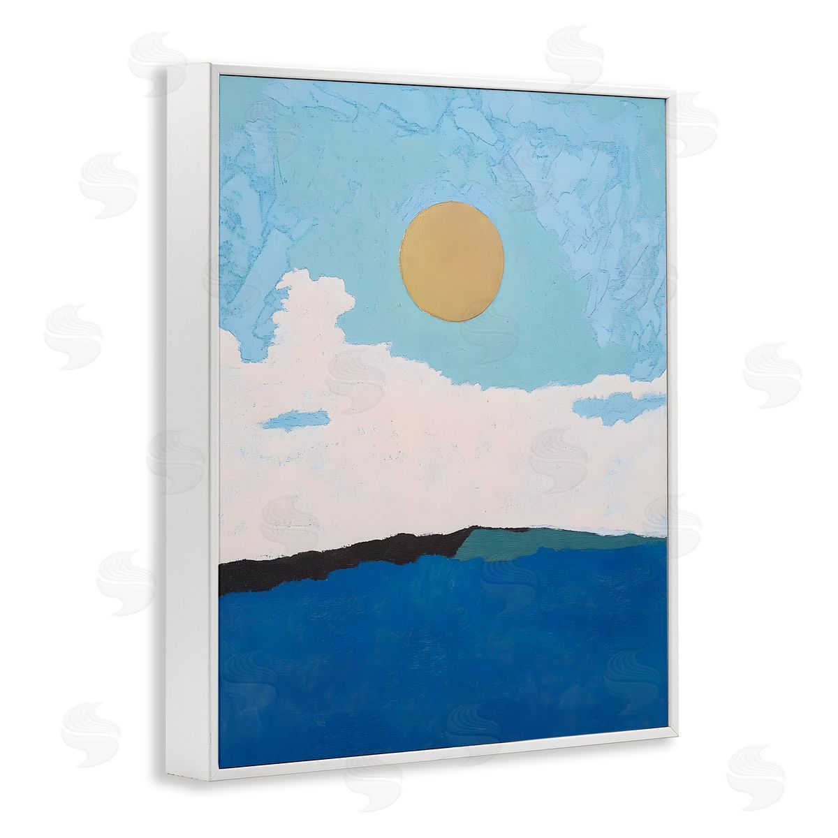 Walker Noble Simple Blue Sky View Canvas Wall Art Print