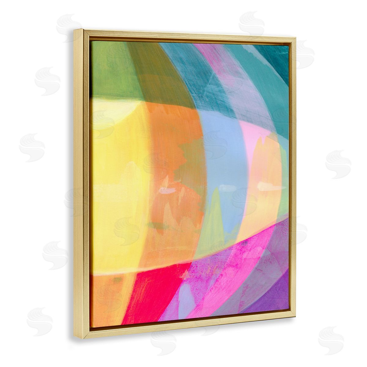 Grace Popp Curved Neon Flare Canvas Wall Art Print