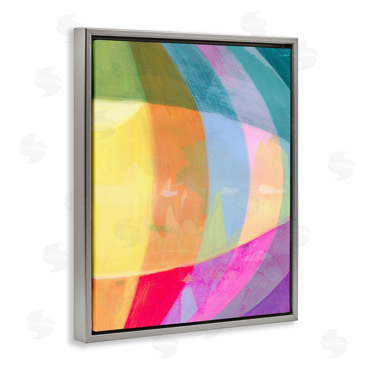 Grace Popp Curved Neon Flare Canvas Wall Art Print