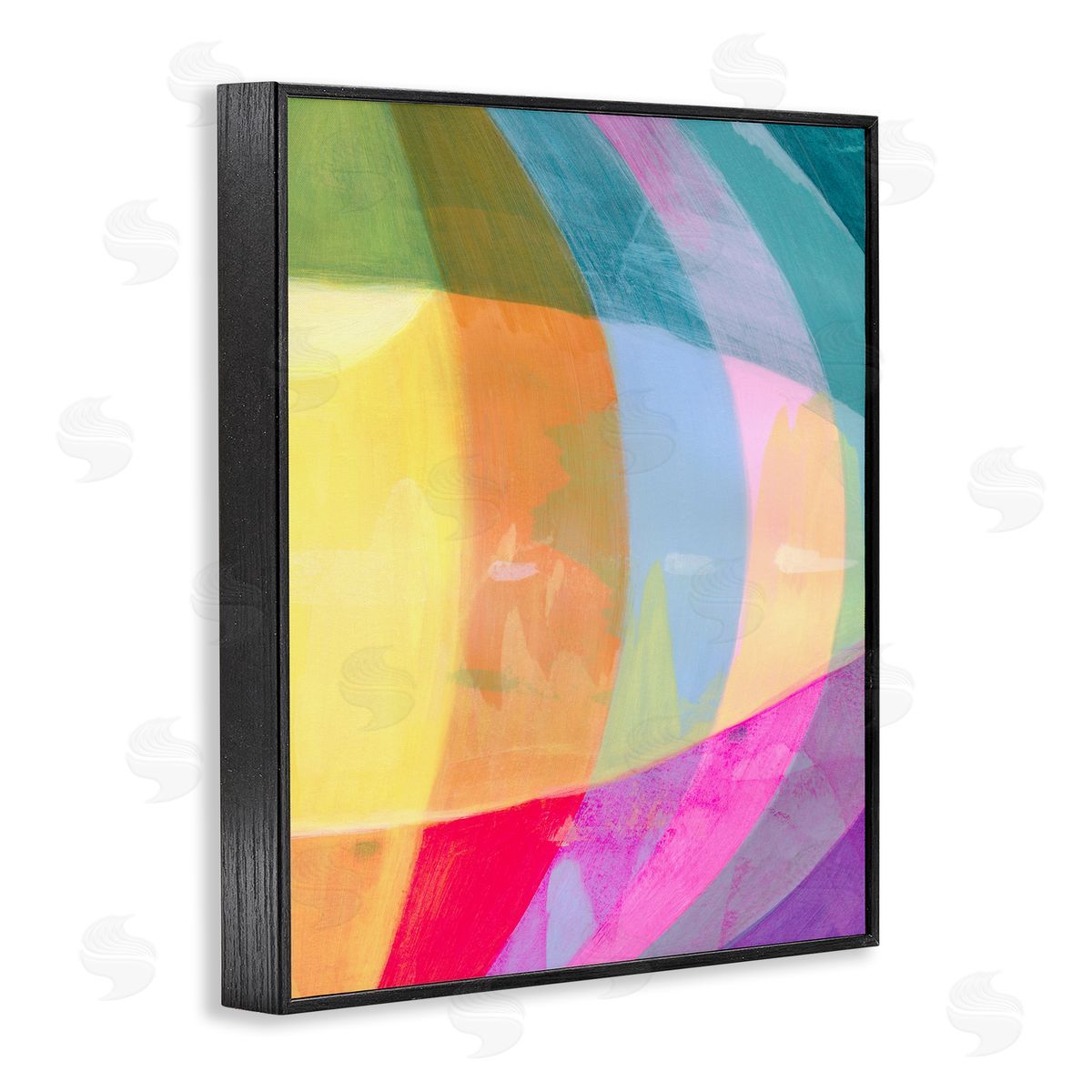 Grace Popp Curved Neon Flare Canvas Wall Art Print