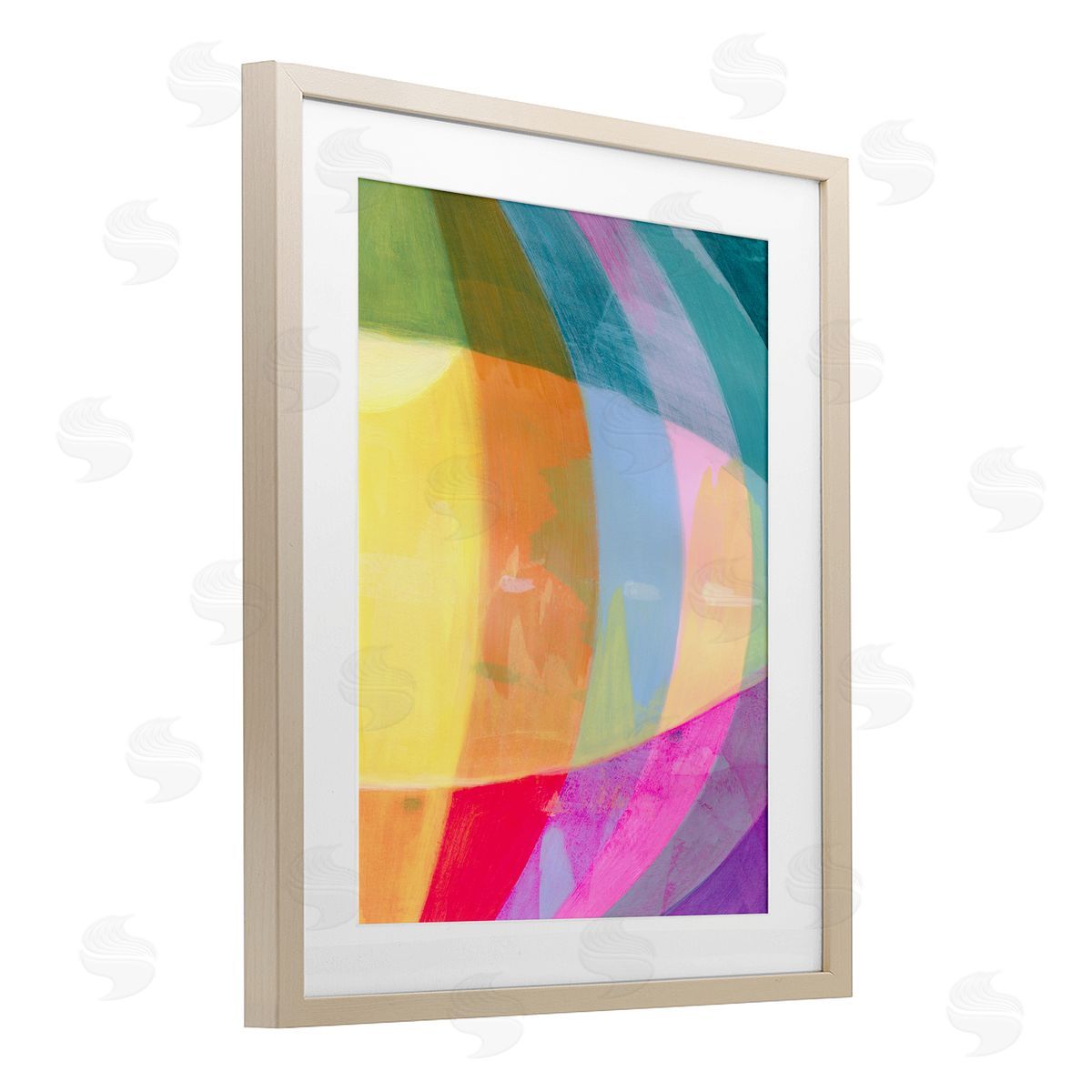 Grace Popp Curved Neon Flare Canvas Wall Art Print