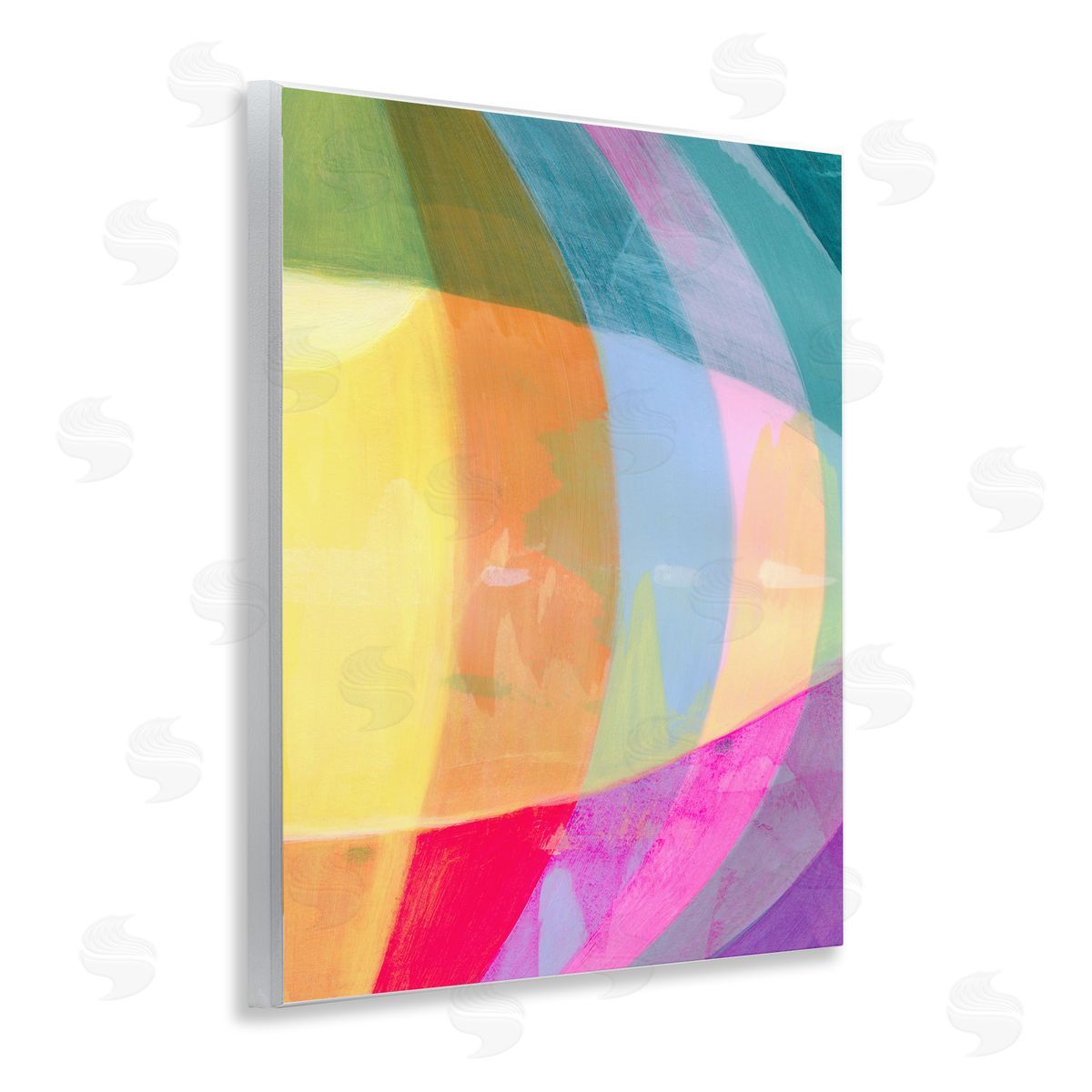 Grace Popp Curved Neon Flare Canvas Wall Art Print