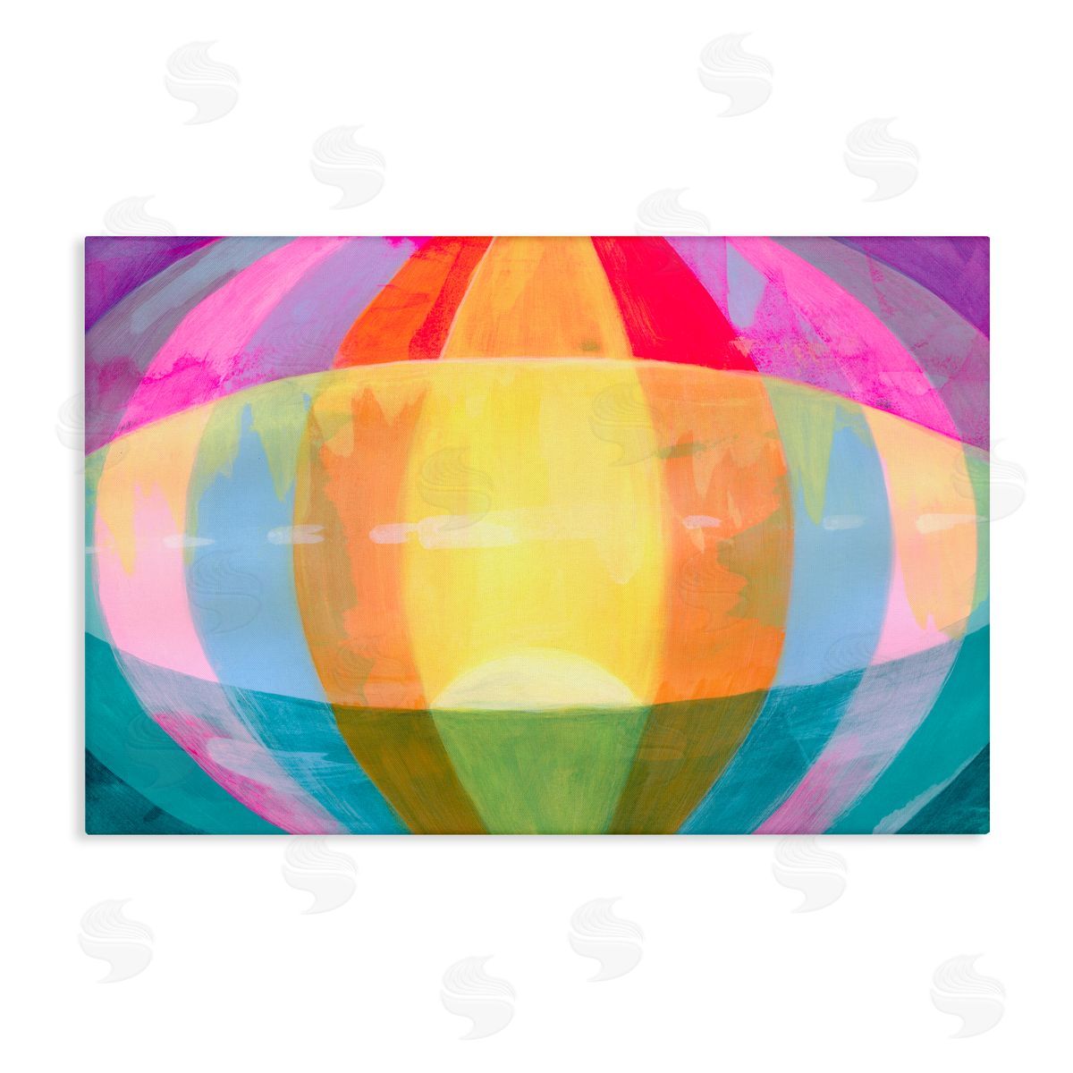 Grace Popp Rounded Neon Flare Canvas Wall Art Print