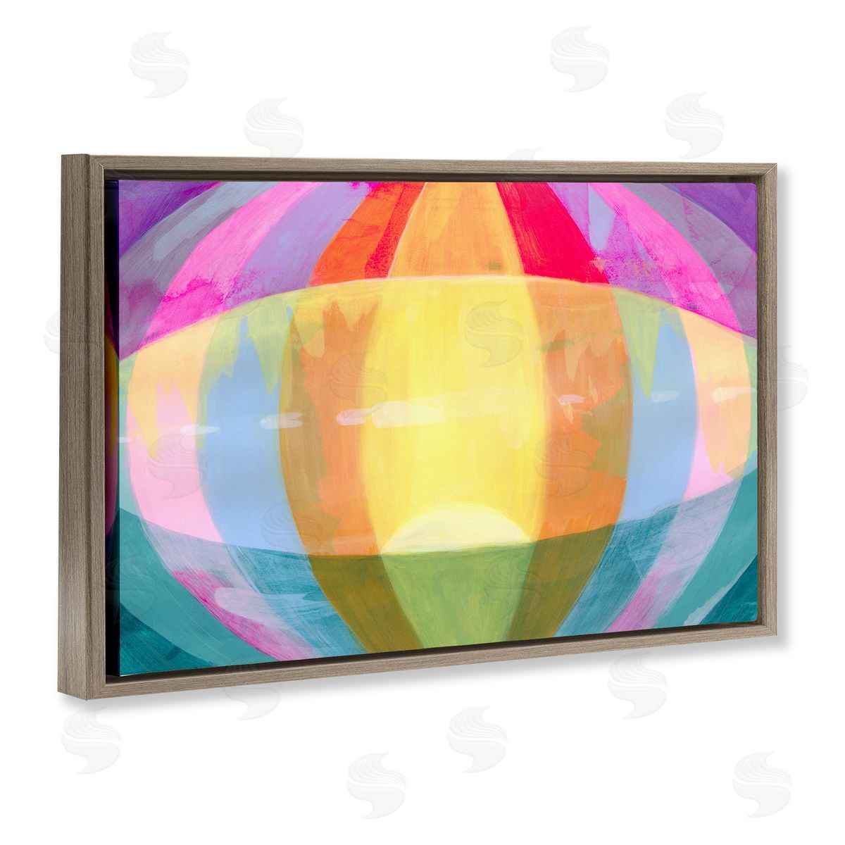 Grace Popp Rounded Neon Flare Canvas Wall Art Print