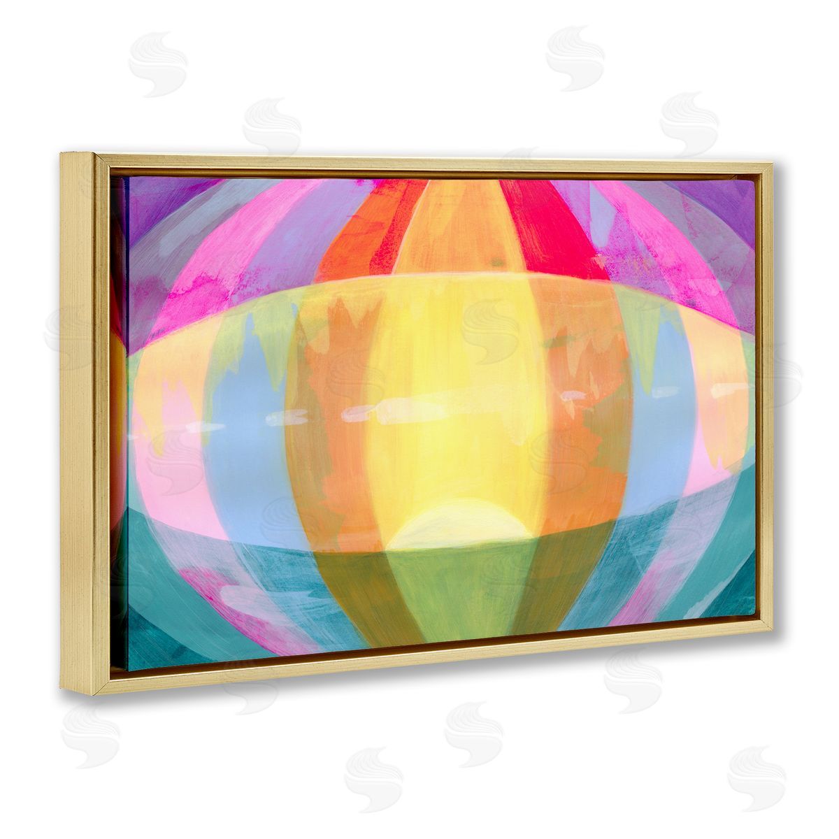 Grace Popp Rounded Neon Flare Canvas Wall Art Print
