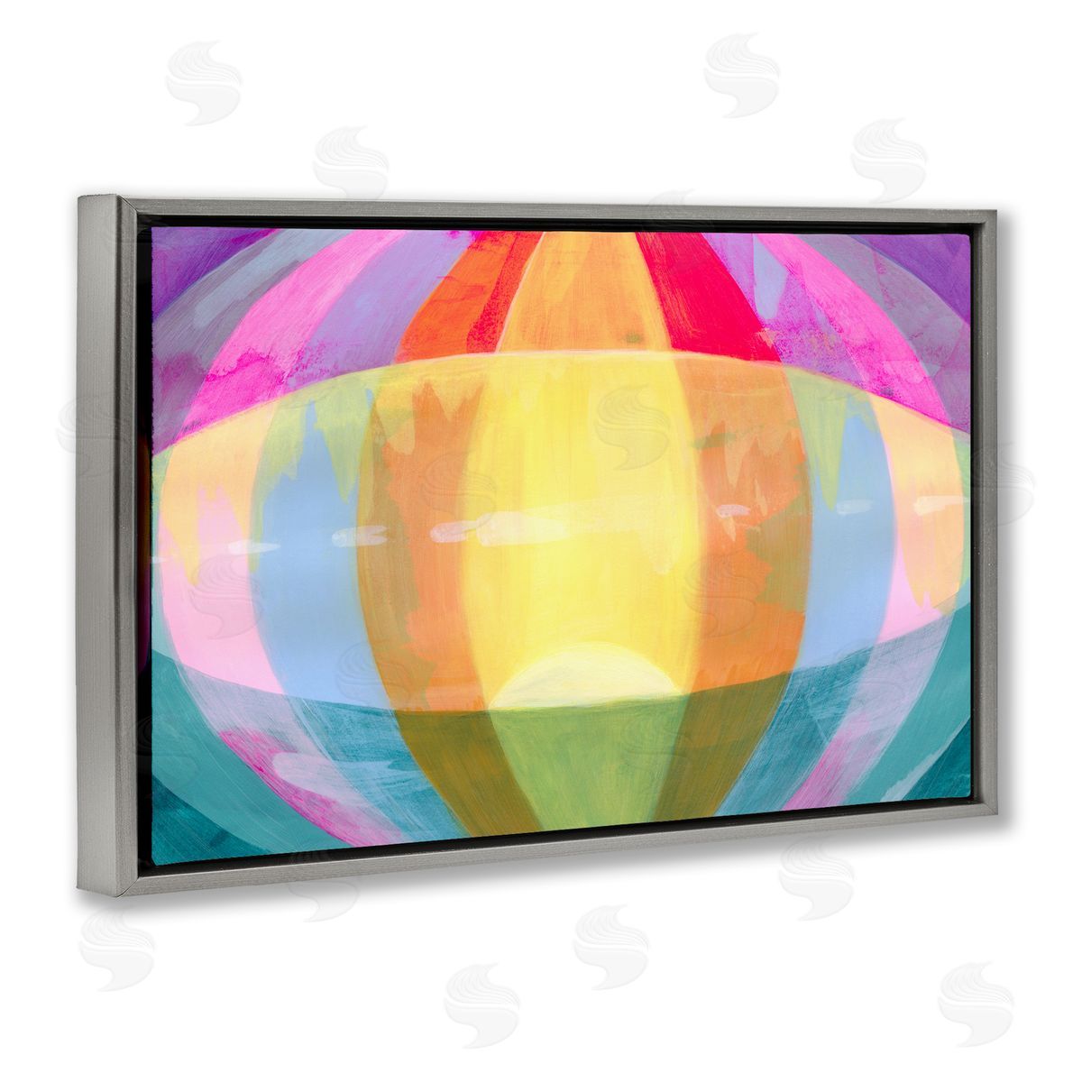 Grace Popp Rounded Neon Flare Canvas Wall Art Print