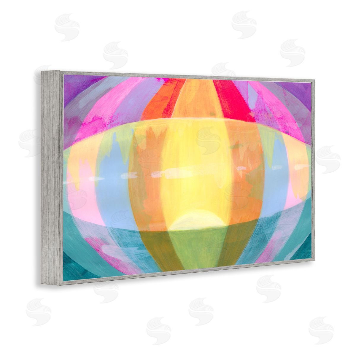 Grace Popp Rounded Neon Flare Canvas Wall Art Print