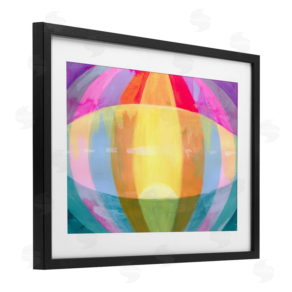 Grace Popp Rounded Neon Flare Canvas Wall Art Print