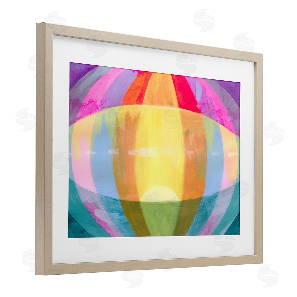 Grace Popp Rounded Neon Flare Canvas Wall Art Print