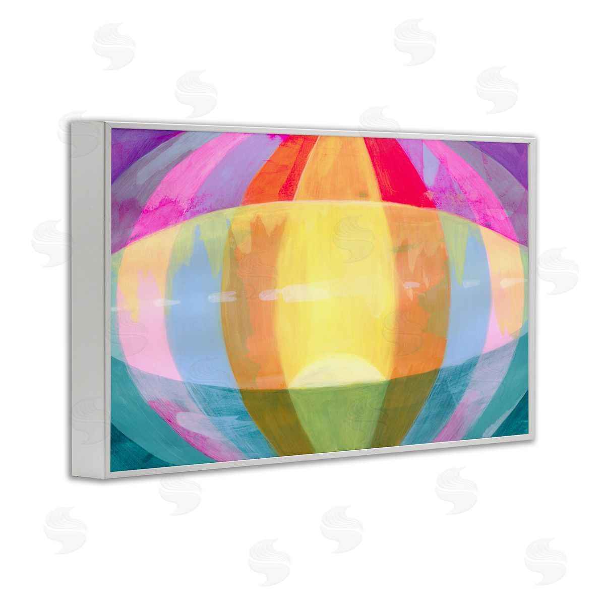 Grace Popp Rounded Neon Flare Canvas Wall Art Print