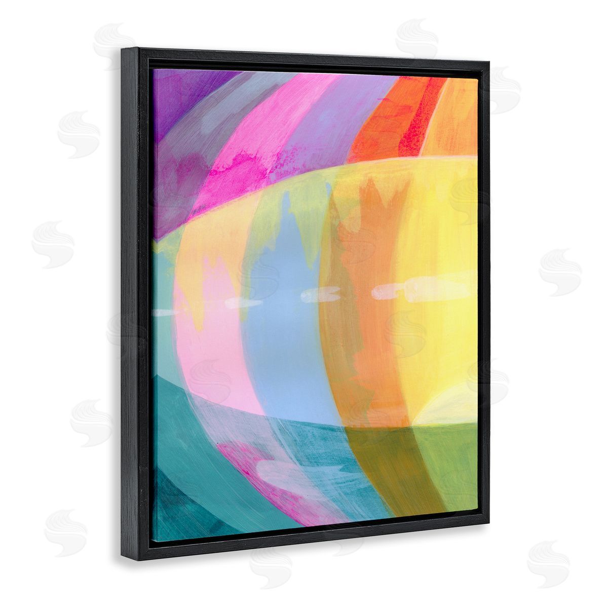 Grace Popp Neon Flare Abstract Canvas Wall Art Print