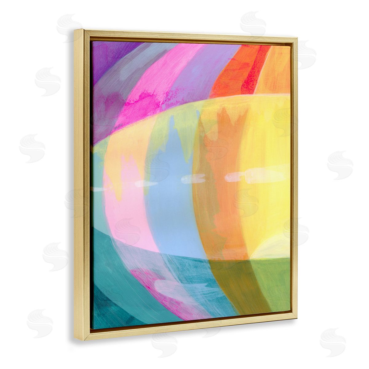 Grace Popp Neon Flare Abstract Canvas Wall Art Print