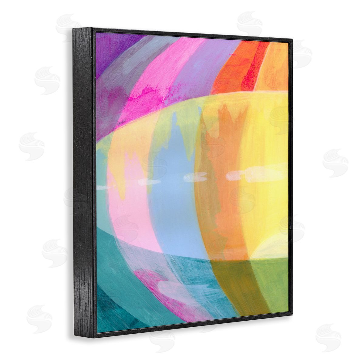 Grace Popp Neon Flare Abstract Canvas Wall Art Print