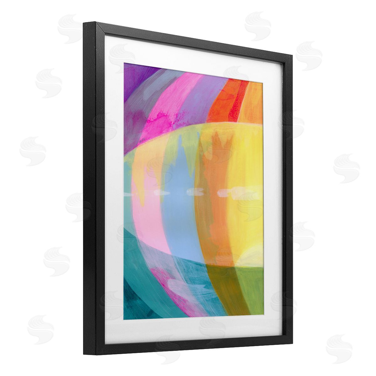 Grace Popp Neon Flare Abstract Canvas Wall Art Print