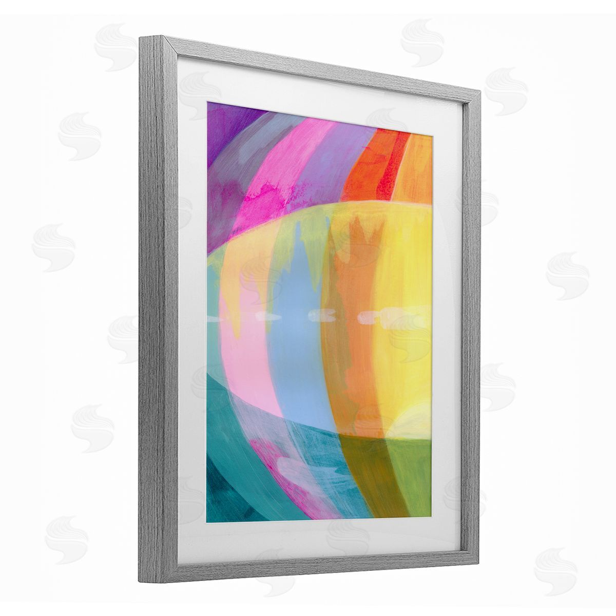 Grace Popp Neon Flare Abstract Canvas Wall Art Print