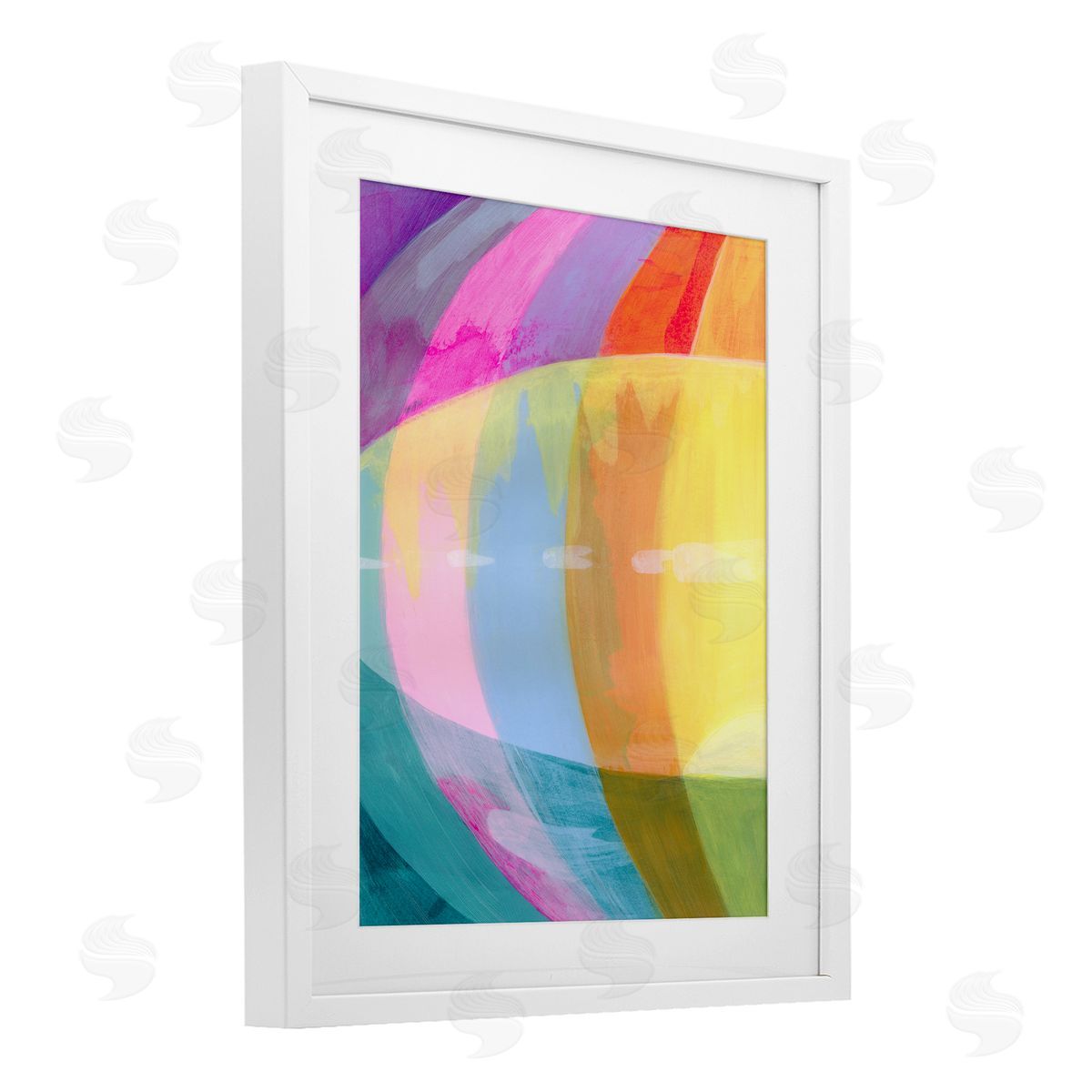 Grace Popp Neon Flare Abstract Canvas Wall Art Print