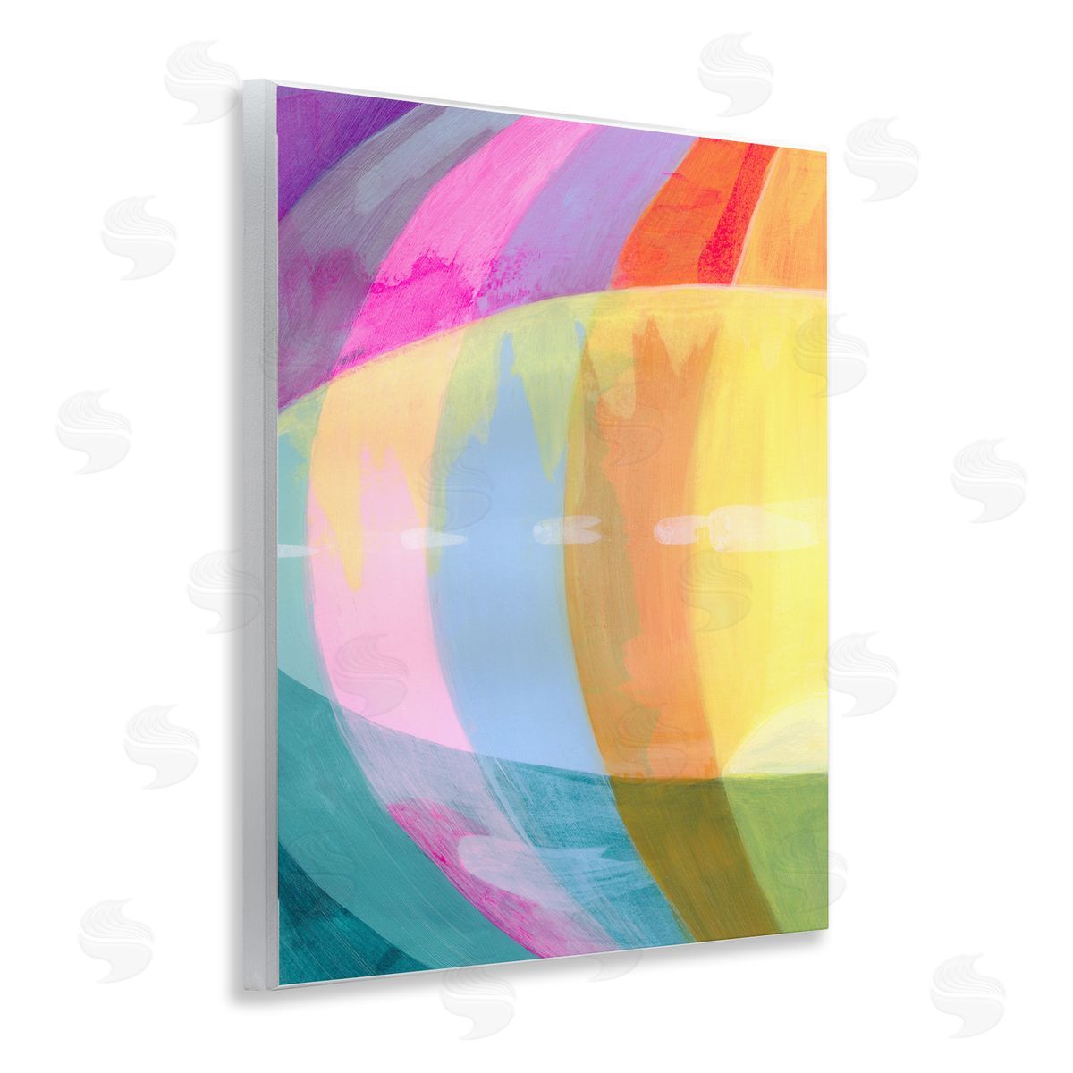 Grace Popp Neon Flare Abstract Canvas Wall Art Print