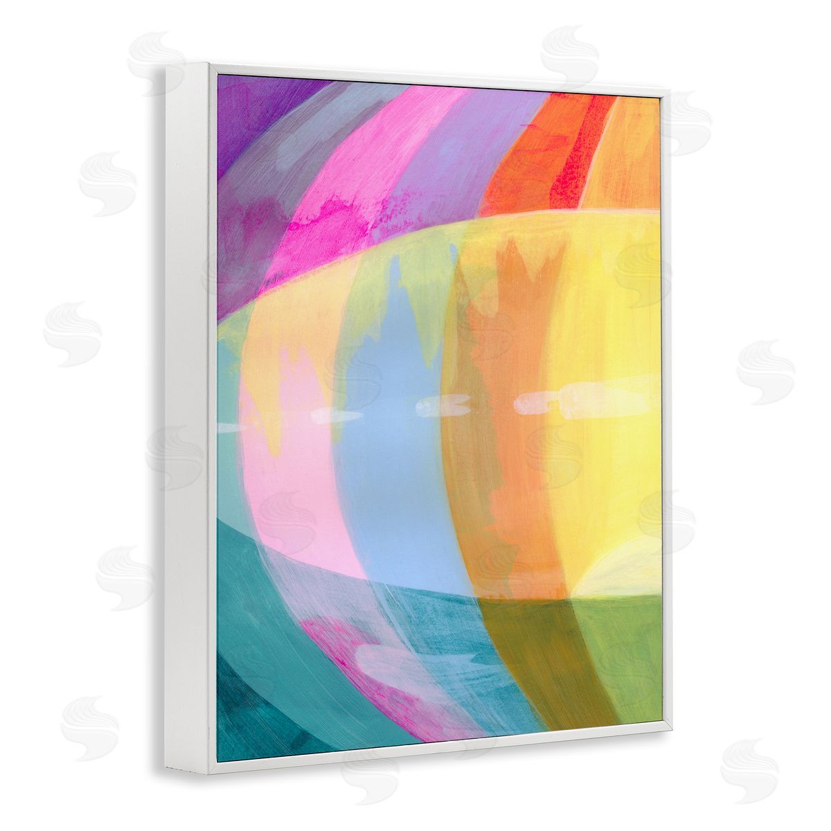 Grace Popp Neon Flare Abstract Canvas Wall Art Print