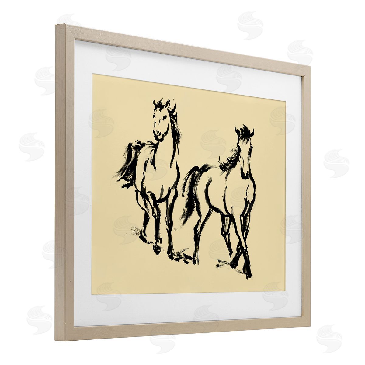 Victoria Barnes Horses in Motion Gesture Canvas Wall Art Print