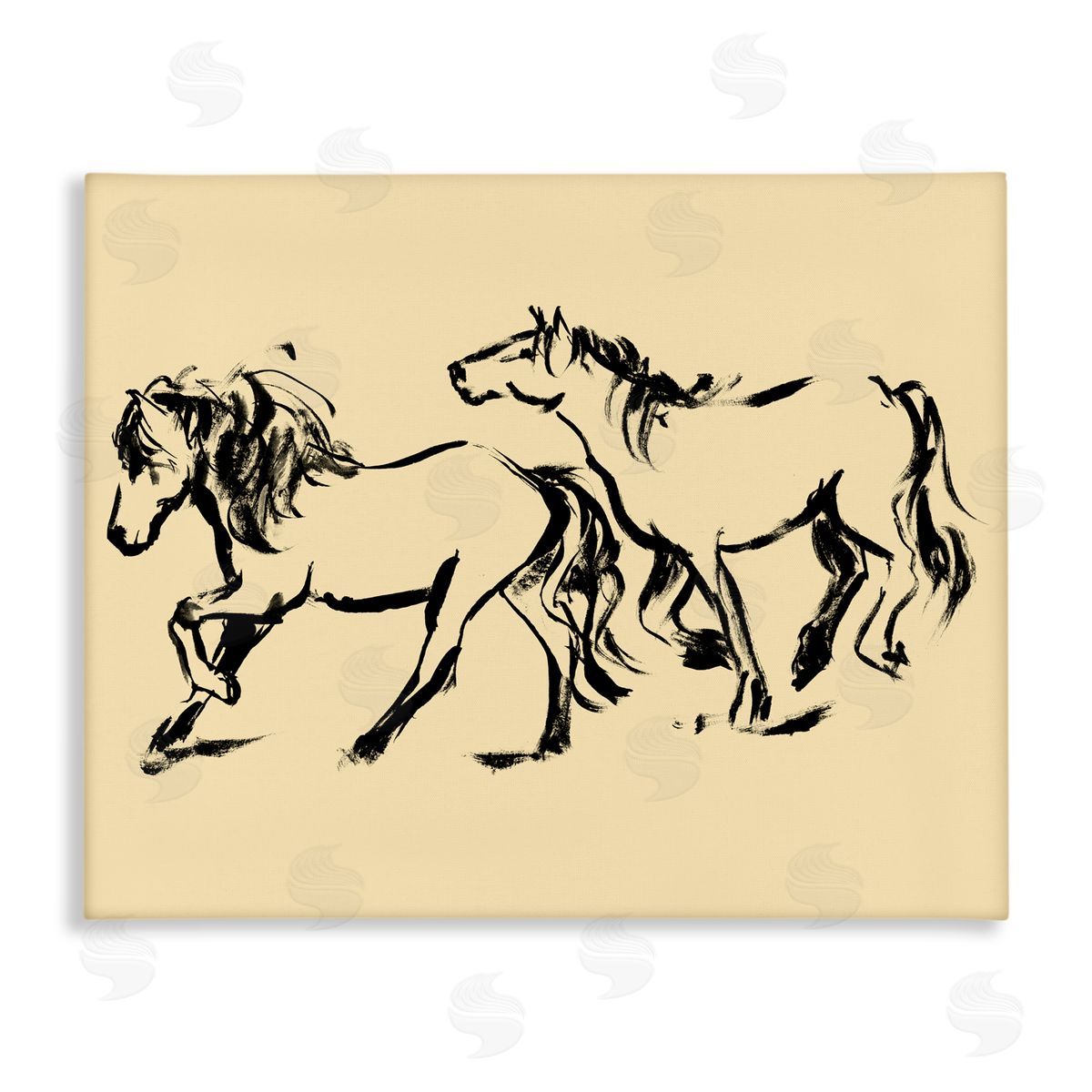 Victoria Barnes Horses in Motion Gallop Canvas Wall Art Print