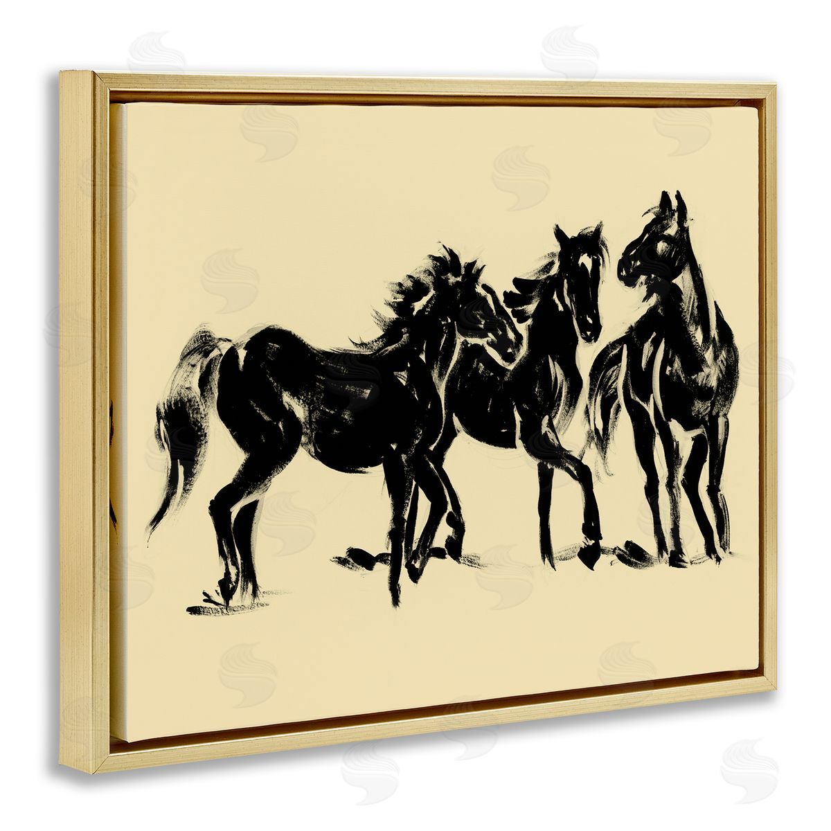 Victoria Barnes Horses in Motion Study Canvas Wall Art Print