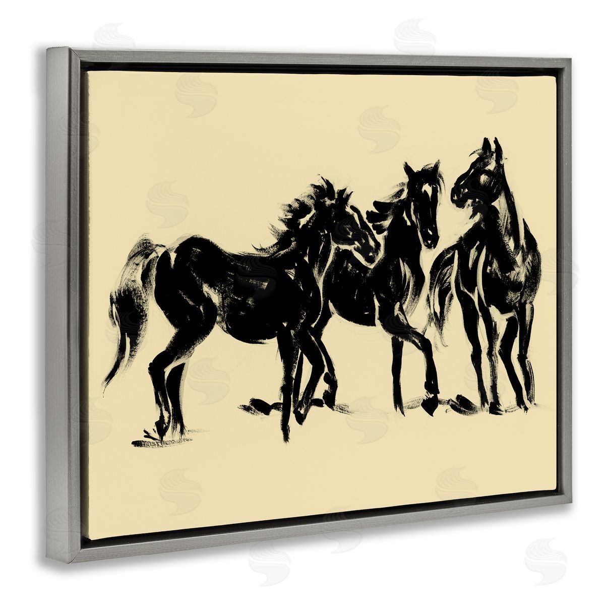 Victoria Barnes Horses in Motion Study Canvas Wall Art Print