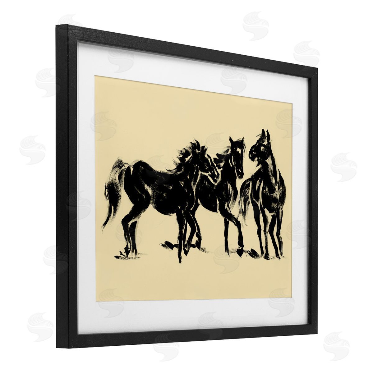 Victoria Barnes Horses in Motion Study Canvas Wall Art Print